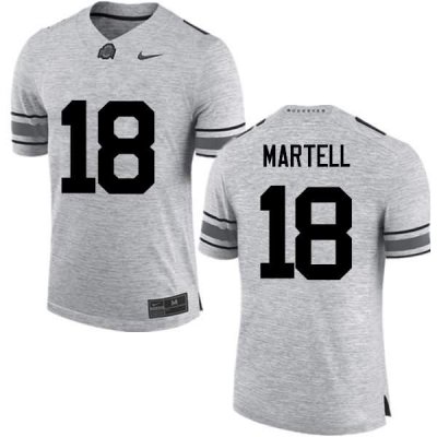 NCAA Ohio State Buckeyes Men's #18 Tate Martell Gray Nike Football College Jersey TGQ2345ND